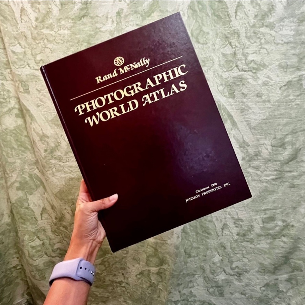 Photographic World Atlas Hardback Book by Rand McNally